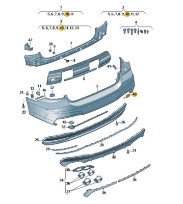 Заглушка do буксирування бампер задня audi a7 s7sline фото №1