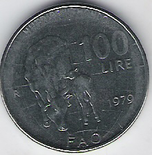 Italia 100 lira 1979 FAO