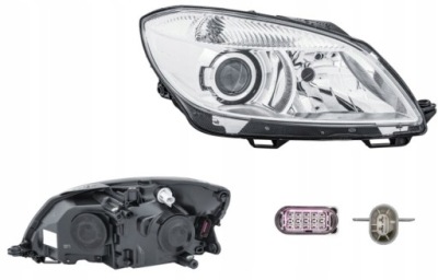 Фара правый skoda fabia 5j roomster 10- hella фото №1