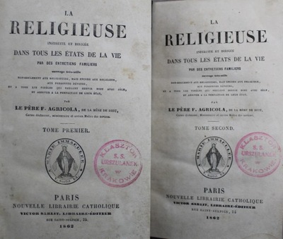 La Religieuse 2 Tomy 1892 r.