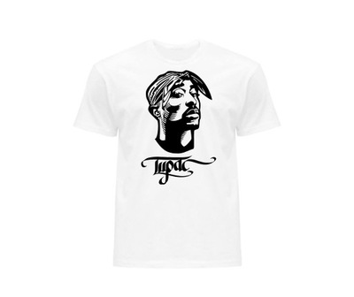 KOSZULKA T-SHIRT TUPAC 2PAC BIAŁA MĘSKA L