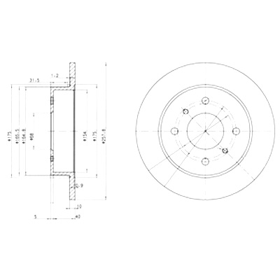 DRIVE+ ГАЛЬМІВНІ ДИСКИ ГАЛЬМІВНІ 2 ШТУКИ. ЗАД NISSAN ALMERA II 2 2D 00-03