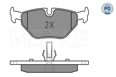 MEYLE GERMANY КОЛОДКИ HAM. BMW T. E46 98-