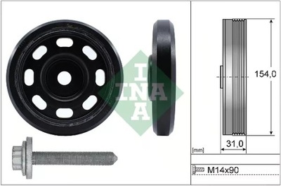 544017020/INA RUEDA POLEA DE EJE  