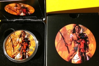 1$ USA 2020 INDIANIN GERONIMO RDZENNI AMERYKANIE RZADKA