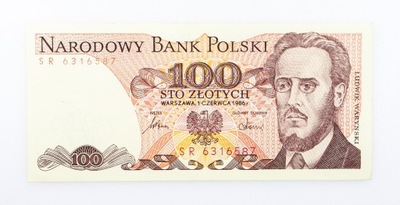 100 ZŁOTYCH 1986 ROK s. SR st. 2