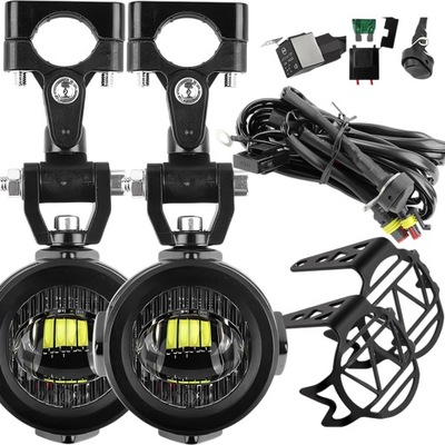 Lampy Motocyklowe Światło przeciwmgielne LED Pomocnicze Mocowanie Uchwyt