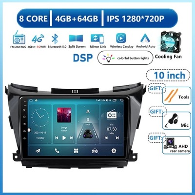 NAVEGACIÓN DE AUTOMÓVIL GPS CARPLAY ANDROID 13 PARA NISSAN MURANO 3 Z52 2014 - 2020  