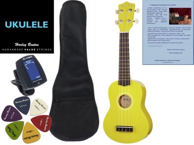 UK12 YE Ukulele Sopran Harley Benton ZESTAW Kurs