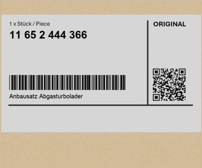 Набір mont. турбонагнітача mini countryman r60 paceman r61 cabrio r57 lci фото №1