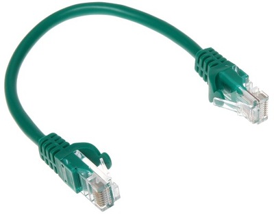 Patchcord RJ45/0.2-GREEN kat.5e zielony 0.2m