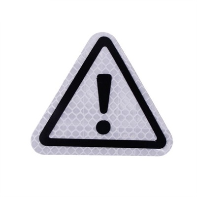 1PC CAR REFLECTIVE STICKER TRIANGLE WARNING SIGN S  