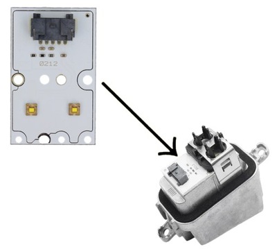 Модуль пластина led рух dziennej drl audi a5 s5 rs5 фото №1