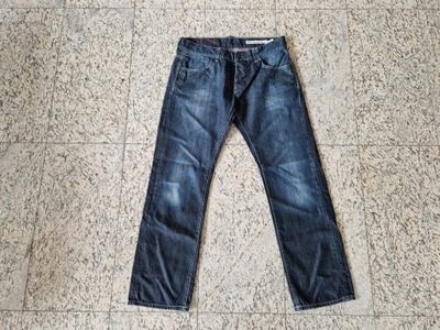 Tommy Hilfiger spodnie jeansy 34/32 ciemny granat PAS 94 cm