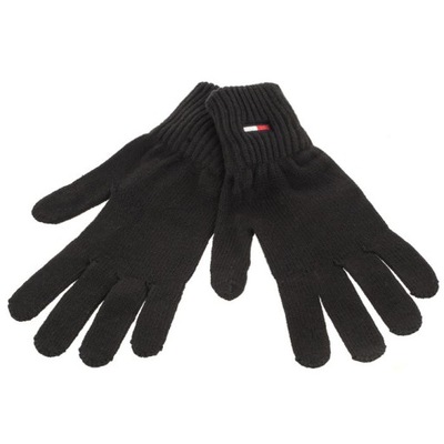 Rękawiczki Tommy Hilfiger Flag Gloves Czarne