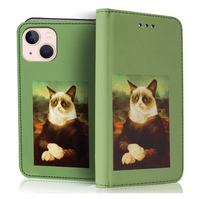 ETUI Z KLAPKĄ NA TELEFON APPLE IPHONE 13 MINI CASE POKROWIEC SZKIEŁKO