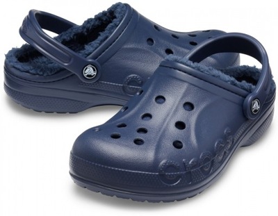 Damskie Ocieplane Klapki Buty Chodaki Crocs Baya Lined Clog 37-38