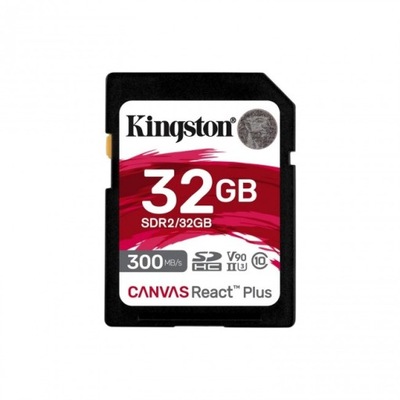 Kingston SDHC Canvas React Plus 32GB 300R/260W