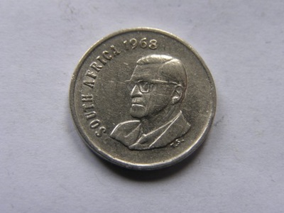 RPA POŁUDNIOWA AFRYKA 5 CENTS 1968 ROK BCM !! 0011