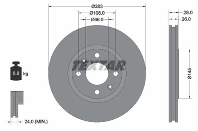 92078703 ДИСК HAM. CITROEN XANTIA/PEUGEOT 406