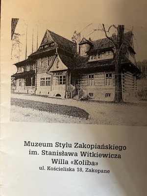 MUZEUM STYLU ZAKOPIAŃSKIEGO IM. S. WITKIEWICZA