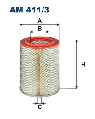 FILTRO AIRE AM411/3/FIL  