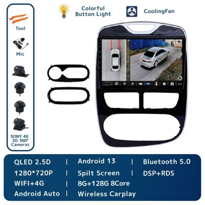 NAVEGACIÓN GPS PARA RENAULT CLIO 4 ZOE 2012-2015 RADIO DE AUTOMÓVIL BEZPRZEWODOWE CARPLAY  