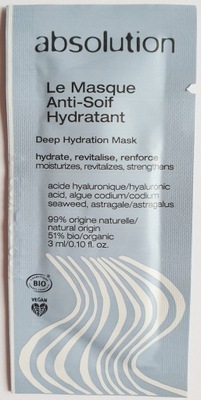 absolution Deep Hydration Mask maseczka nawilżająca 3 ml