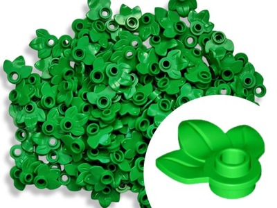 LEGO 32607 liść BRIGHT GREEN Zielony AŻ 140szt