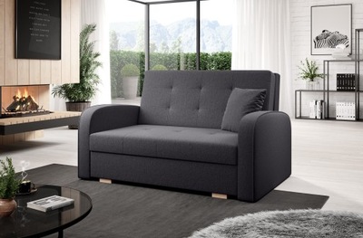 BRAVA II pikowana sofa dwuosobowa rozkładana salon