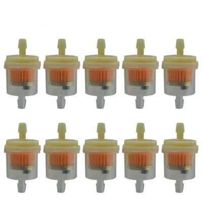 10 X FILTER FUEL KIERUNKOWY MOTORCYCLE MOTOROWER SCOOTER QUAD 6 MM PAPIEROWY  