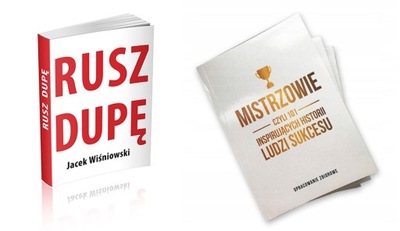 KSIĄŻKA MOTYWACJA 'RUSZ DUPĘ' + GRATIS MISTRZOWIE