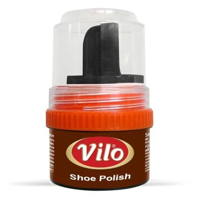 VILO Brązowa pasta do butów z WOSKIEM, 60 ml