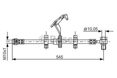 CABLE DE FRENADO ELÁSTICO BOSCH 1987481078  