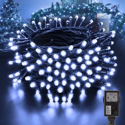 MOXLED WODOODPORNE LAMPKI NA CHOINKĘ ŚWIATEŁKA OGRODOWE DO DOMU 100 LED