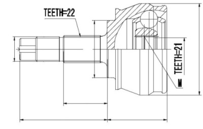 Шарнір зовнішній fiat idea 1.4 04- stilo 1.2 02- фото №1