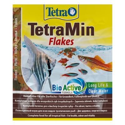 TETRA MIN FLAKES 12G - POKARM W PŁATKACH DLA RYB