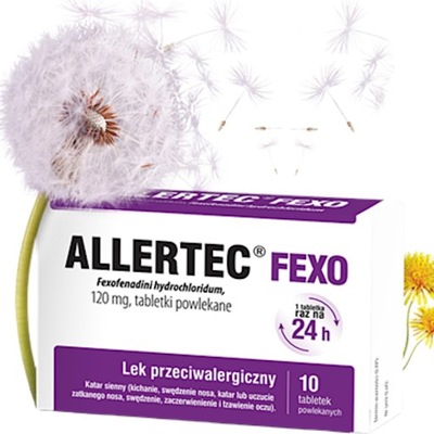 Allertec Fexo 120 mg, 10 tabletek powlekanych
