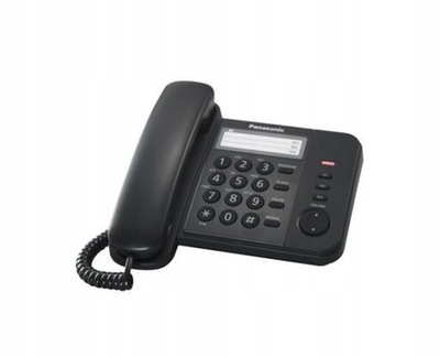 Telefon przewodowy Panasonic KXTS520EX1B 20 x 19cm 67B81