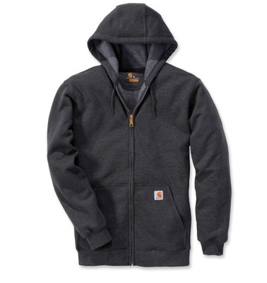 CARHARTT bluza z kapturem zapinana ciemno szara S