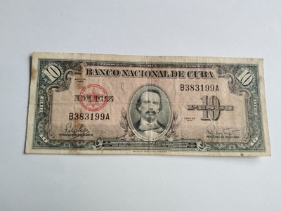 KUBA 10 PESOS 1960 P79b (6825)