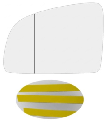 Opel meriva a 2003-2010 вкладыш стекло зеркало левый фото №1