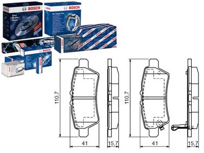 КОЛОДКИ ГАЛЬМІВНІ BOSCH 44060EA091 44060EA090 44060