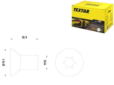 VARŽTAS TVIRTINIMO DISKAI STABDŽIŲ M10X1.5X18 9 OPAKOWANIE 2 SZT. LAND 