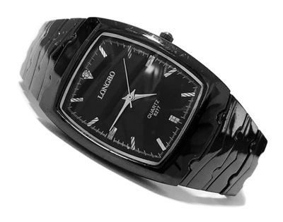 Zegarek męski - LONGBO - czarny bransoleta