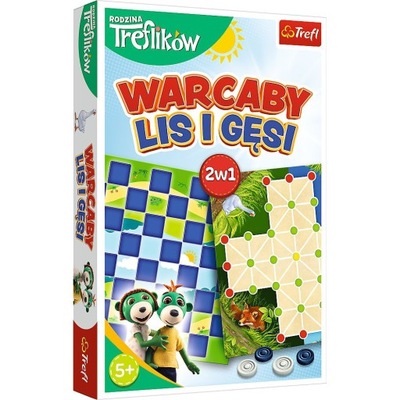 Gra Planszowa 2w1 Warcaby Lis i Gęsi Trefl