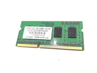PAMIEĆ RAM DDR3 GDDR3-1333 1GB 128MX8 1,5V EP