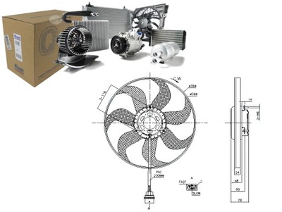 Nissens вентилятор радиатора seat cordoba, ibiza i фото №1