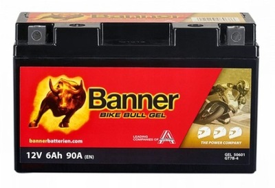 akumulator żelowy BANNER GEL 50601 12V 6AH 90A L+