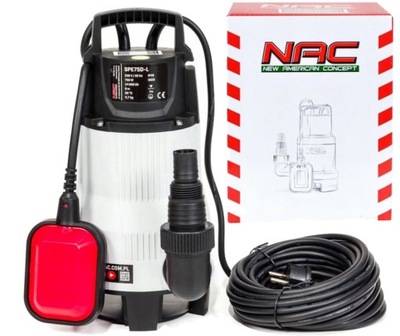 NAC POMPA DO WODY BRUDNEJ 750W 14000L/H SPE75D-L